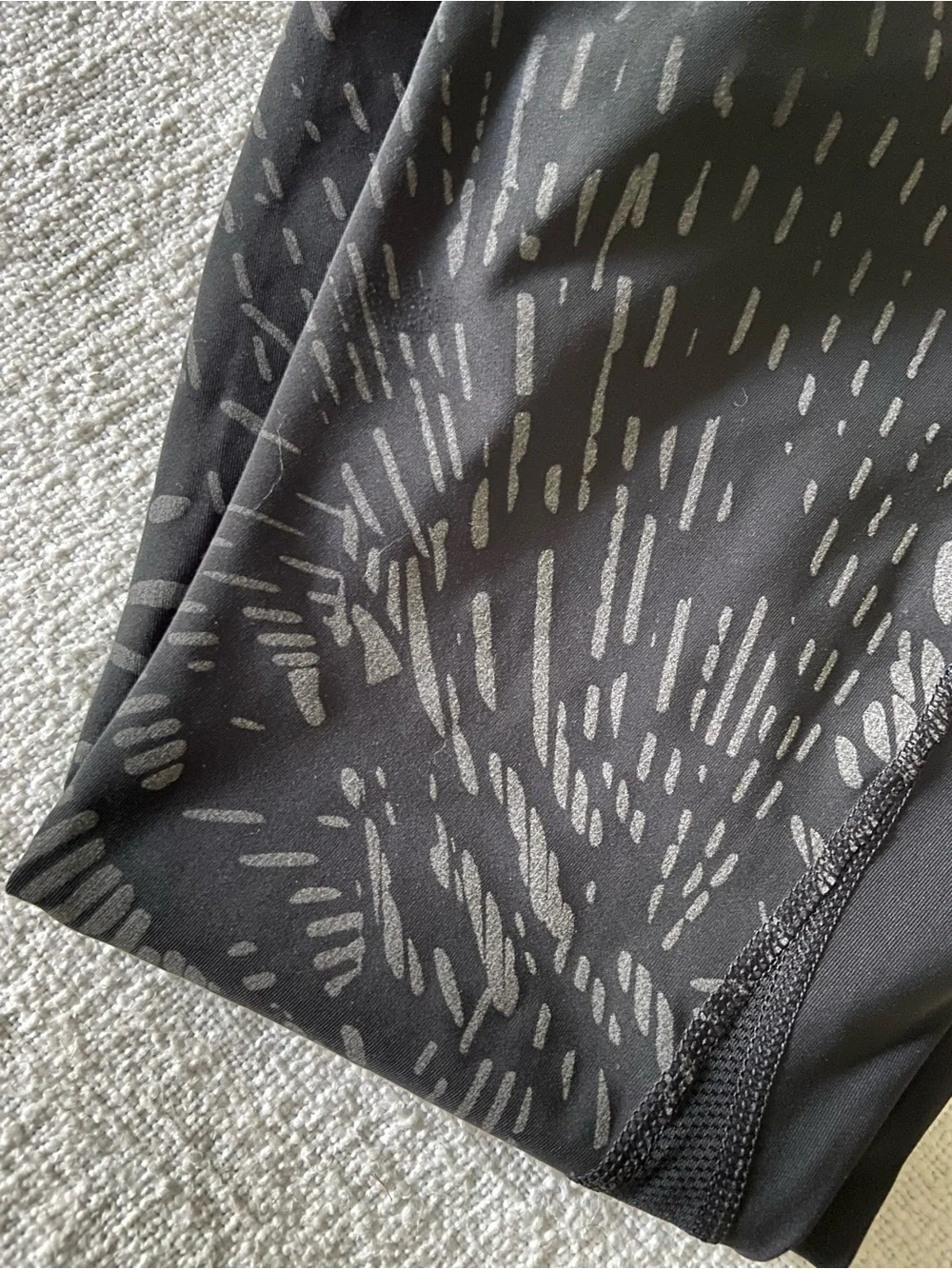 Nike Black Reflective Dri-FIT Leggings with Drawstring and Pockets Women’s Small